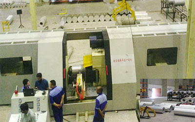 Maxton railcar peeling and boring machine for aluminum billet processing in Pakistan
