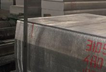 Cut aluminum ingot