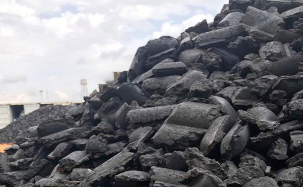 HBI stored in open ground