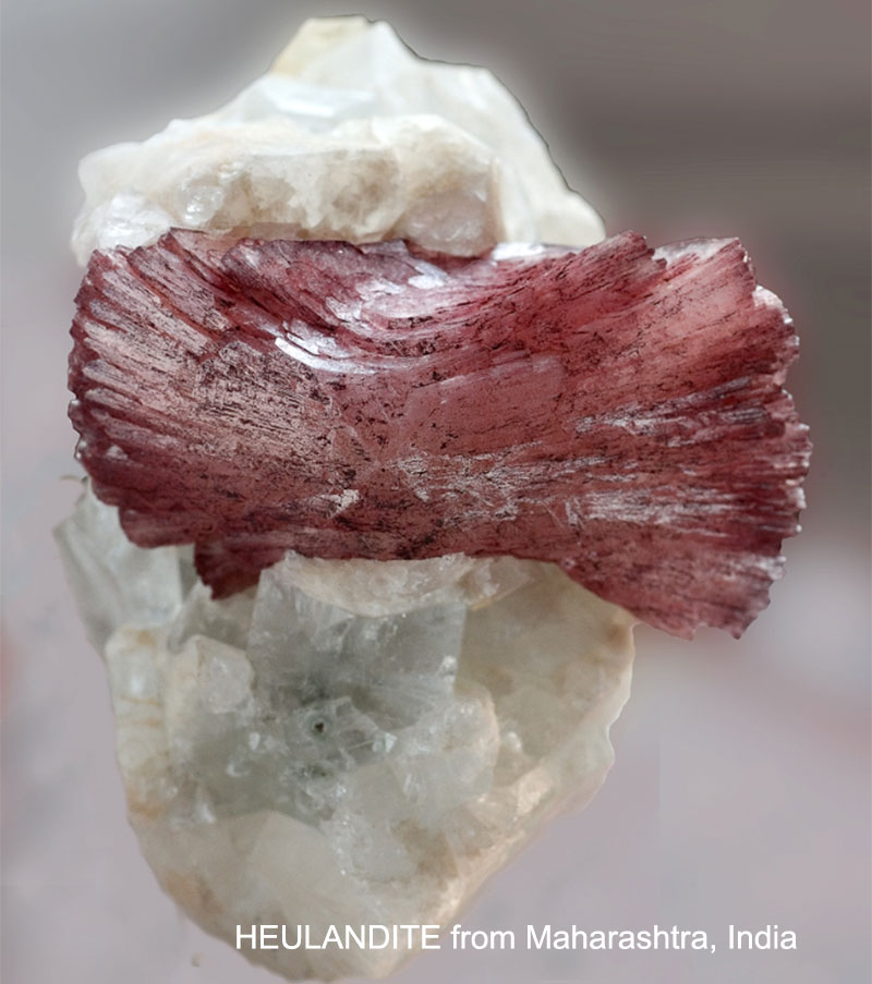 HEULANDITE from Maharashtra, India