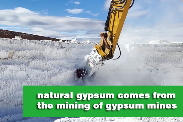milling and dredging machine is mining natural gypsum