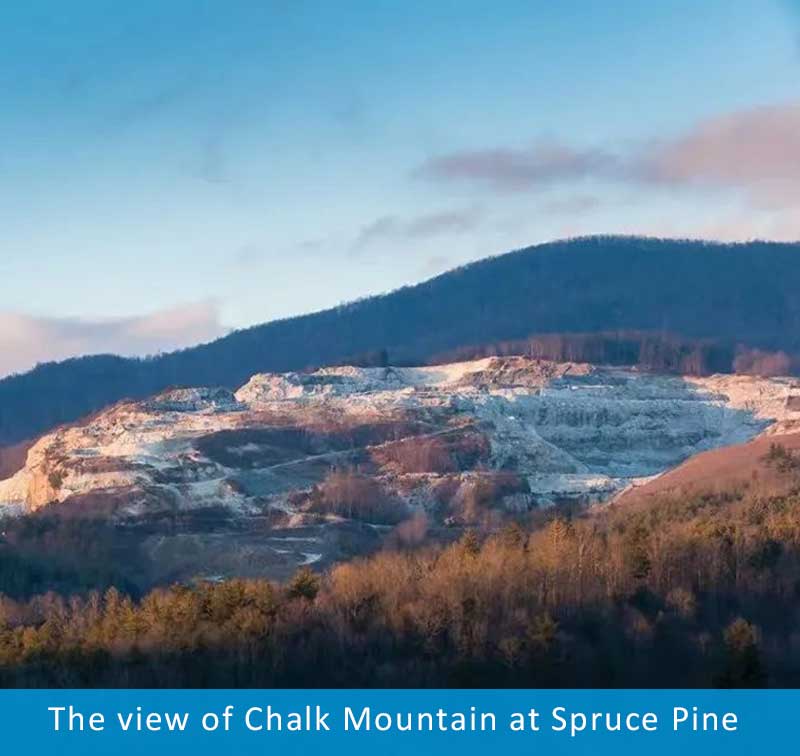 The view of Chalk Mountain at Spruce Pine