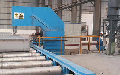 Vertical Band Saw at ArcelorMittal Aluminum India for ingot