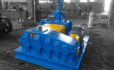 blue painted pilot roll briquette machine with small capacity