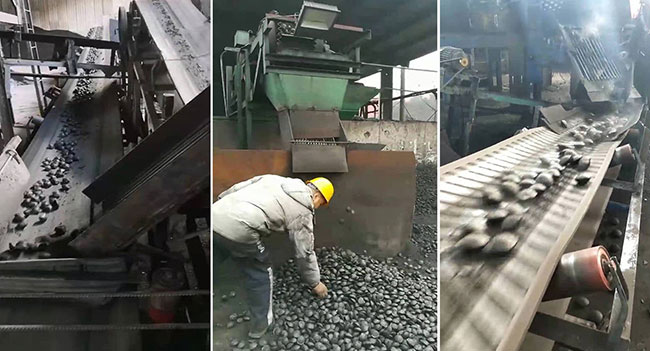 briquette handling system