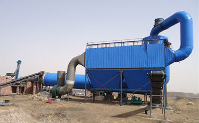 clay drying equipment with pulse dust collector in open ground