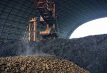 dewatered sludge cake and raw OG sludge stored in steel plant
