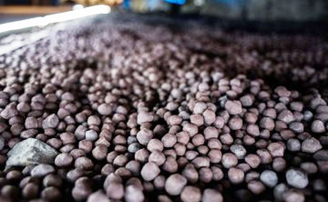 direct reduced iron stored in wear house