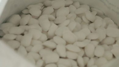salt briquette stored in jumbo bag