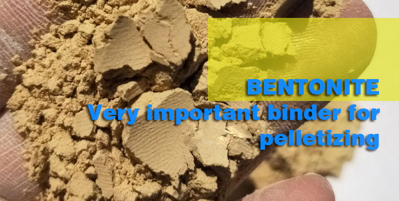 showing bentonite in hand