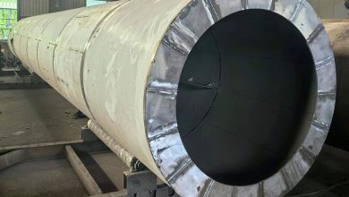 stainless steel rotary drum dryer in workshop
