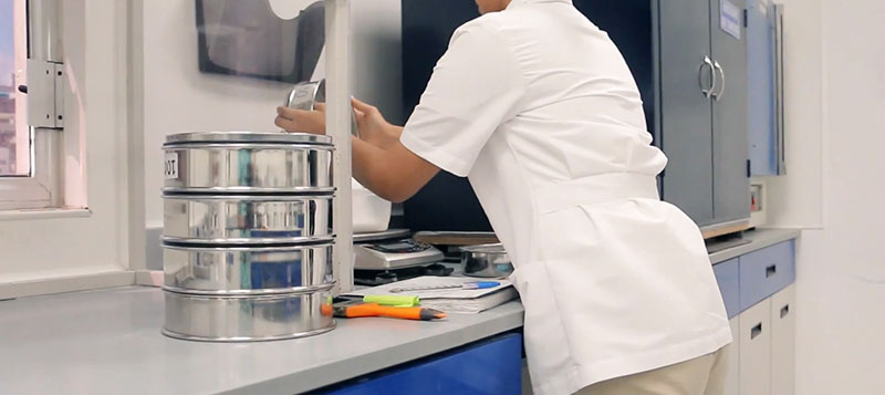 testing salt in lab
